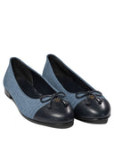 Tory Burch "Cap Toe" Quilted Ballet Flats