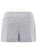 Alexander Wang High Taille Plissee Shorts mit Logo -Gummiband