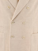 Brunello Cucinelli Corduroy Double Breasted Deconstructed Blazer
