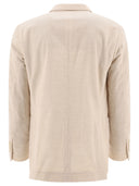 Brunello Cucinelli Corduroy Double Breasted Deconstructed Blazer