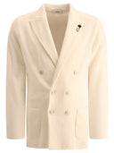 Blazer in maglia a doppio petto di Lardini