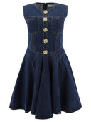 Self Portrait Denim Skater Dress