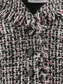 Self Portrait Bouclé Fringed Midi Dress