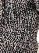Self Portrait Bouclé Fringed Midi Dress