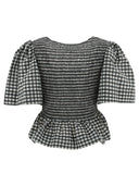 Ganni Seersucker Top
