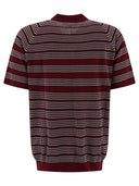 Beams Plus Half Zip Jacquard Polo Shirt