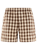 Bode "Gilbert Check" Shorts