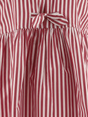 Ganni Striped Dress With Bows