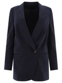 Brunello Cucinelli Jersey Single Breasted Blazer