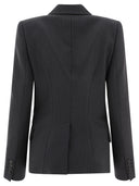 Alexander Mc Queen Pinstriped Single Breasted Blazer