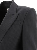 Alexander Mc Queen Pinstriped Single Breasted Blazer