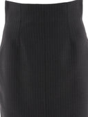 Alexander Mc Queen Pinstriped Pencil Skirt