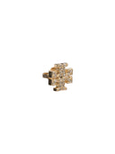 Tory Burch "Kira Pave Studs" Earrings