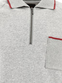 Beams Plus Half Zip Polo Shirt