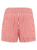 Ganni Striped Cotton Shorts
