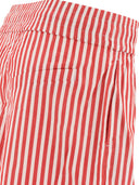 Ganni Striped Cotton Shorts