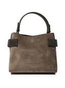Brunello Cucinelli Suede Bag With Precious Bands