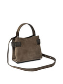 Brunello Cucinelli Suede Bag With Precious Bands