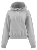 Alexander Wang Puff Logo Hoodie in gestructureerde Terry
