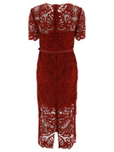 Self Portrait Guipure Lace Buttoned Dress