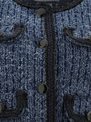 Giacca in jeans testurizzata auto -ritratto giacca di jeans testurizzata