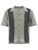 Kapital "7 G Crochet Knit Tennessee Aloha Polo" Shirt