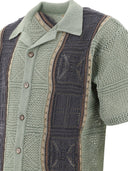 Kapital "7 G Crochet Knit Tennessee Aloha Polo" Shirt