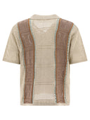 Kapital "7 G Crochet Knit Tennessee Aloha Polo" Shirt