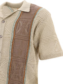 Kapital "7 G Crochet Knit Tennessee Aloha Polo" Shirt