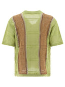 Kapital "7 G Crochet Knit Tennessee Aloha Polo" Shirt