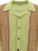Kapital "7 G Crochet Knit Tennessee Aloha Polo" Shirt