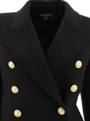 Cappotto a doppio petto Balmain con bottoni d'oro
