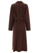 Max Mara S "Agata" Wool Belted Long Coat