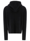 Rick Owens Sweater With Hoodie And Zipper