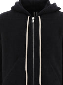 Rick Owens Sweater With Hoodie And Zipper