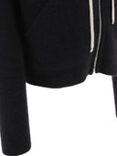 Rick Owens Sweater With Hoodie And Zipper