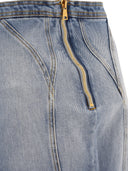 تنورة من الدنيم بأزرار من بالمان