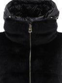 Herno Faux Fur Sleeve Coat