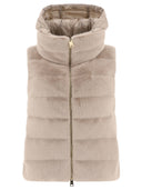 Herno Faux Fur Sleeve Coat