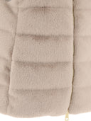 Herno Faux Fur Sleeve Coat