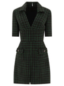 Elie Saab "Matrix" Sequin Tweed Dress