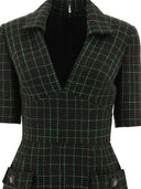 Elie Saab "Matrix" Sequin Tweed Dress