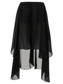 Chloé Fluid Volant Shorts In Silk Georgette