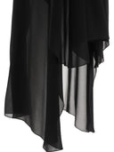 Chloé Fluid Volant Shorts In Silk Georgette