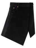 Sacai "Denim X Wool Melton" Skirt