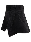Sacai "Denim X Wool Melton" Skirt