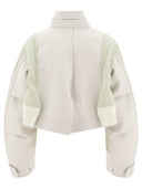 Sacai "Wool Melton X Nylon Twill" Bomber Jacket