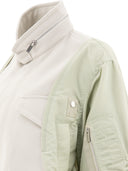 Sacai "Wool Melton X Nylon Twill" Bomber Jacket