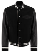 Sacai "Gonz Wool Melton X Leather" Bomber Jacket