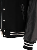Sacai "Gonz Wool Melton X Leather" Bomber Jacket